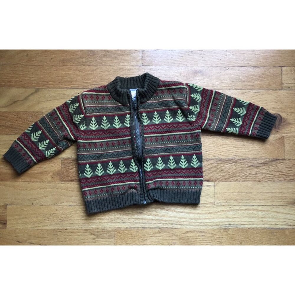 Gymboree Size 12-18M Zip Up Cardigan
